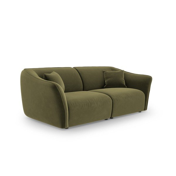 Zelena žametna sedežna garnitura 206 cm Tokyo – Cosmopolitan Design-image-2