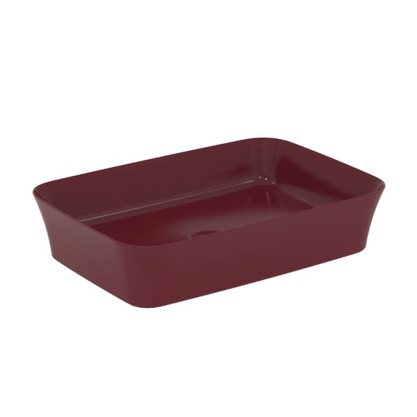 Bordo rdeč keramičen umivalnik 55x38 cm Ipalyss – Ideal Standard