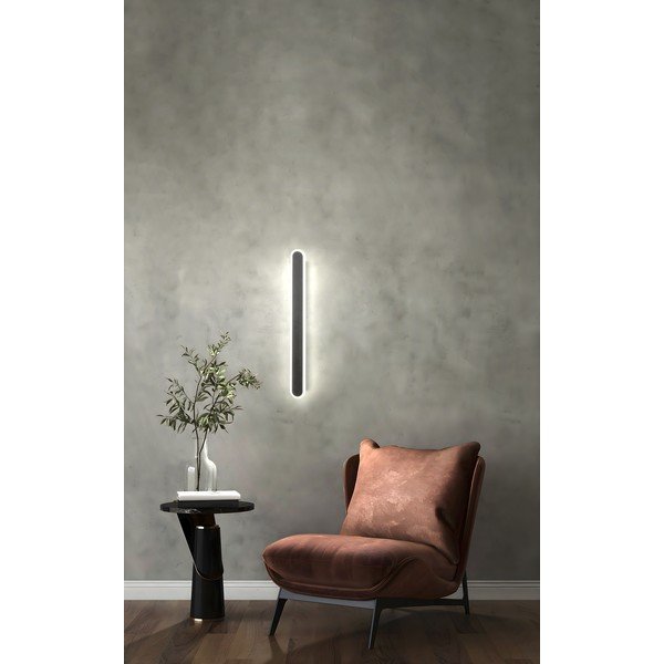Črna LED stenska svetilka Stretto – Fischer & Honsel-image-1