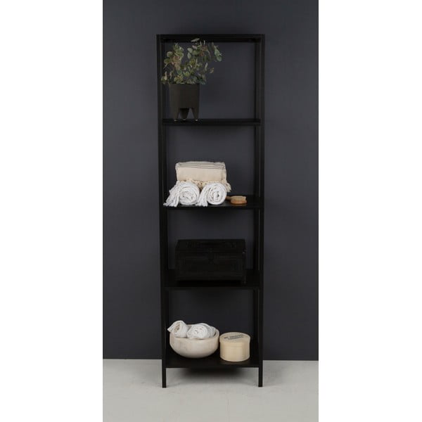 Črna kovinska polica Canett Lite, višina 175 cm-image-1