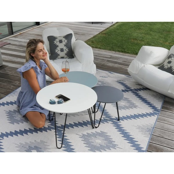 Modro-krem zunanja preproga NORTHRUGS Malibu, 230 x 160 cm-image-3