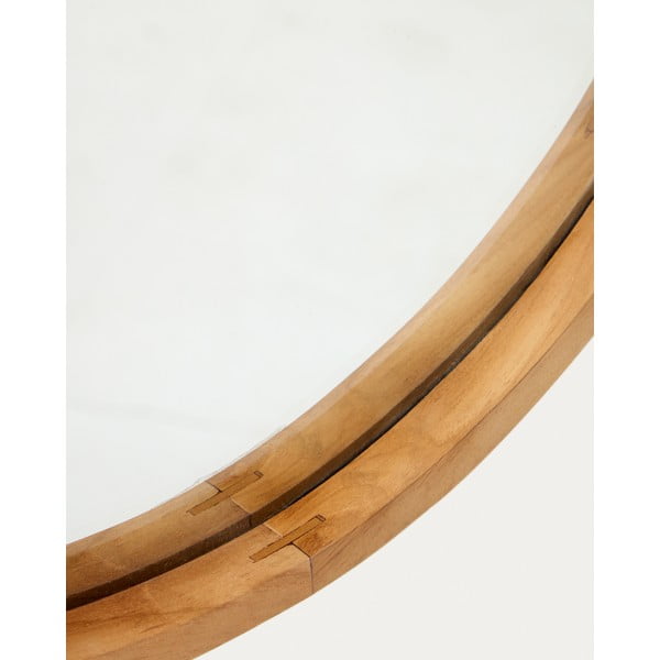 Stensko ogledalo z lesenim okvirjem 45x95 cm Magda – Kave Home-image-2