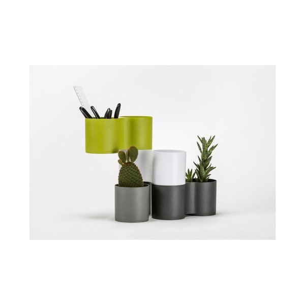 Zelen dvojni lonec Plastia Modulo-image-1