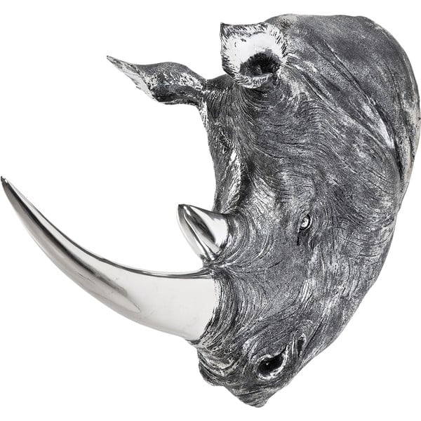 Stenska dekoracija glava nosoroga Kare Design
