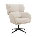 Bel žameten fotelj z naslonom Vanessa – Støraa