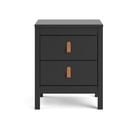 Črna nočna omarica Madrid - Tvilum