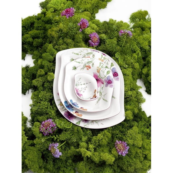 Porcelanasta skleda z motivom cvetja Villeroy & Boch Mariefleur Serve, 21 x 18 cm-image-2