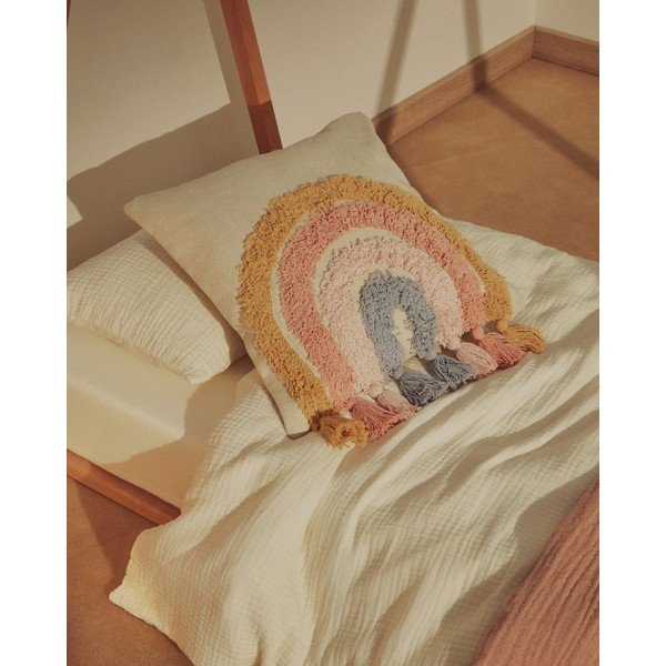 Bombažna otroška prevleka za blazino 45x45 cm Tadea – Kave Home-image-1