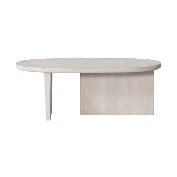 Klubska mizica iz masivnega manga v naravni barvi 110x60 cm Seam – WOOOD-image-2