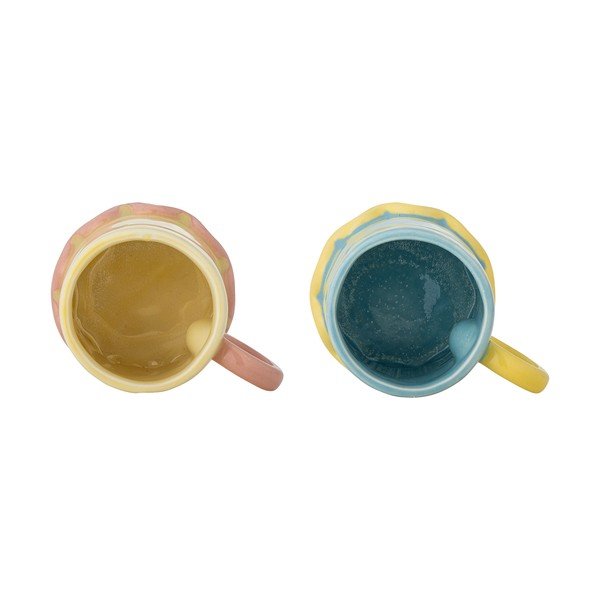Svetlo rumene/svetlo modre keramične skodelice v kompletu 2 ks 350 ml Polly – Bloomingville-image-2