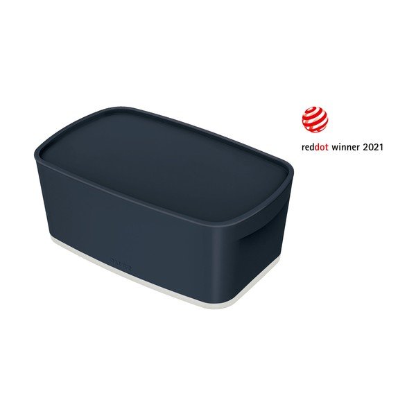 Siva škatla za shranjevanje s pokrovom Leitz Cosy, prostornina 5 l-image-2