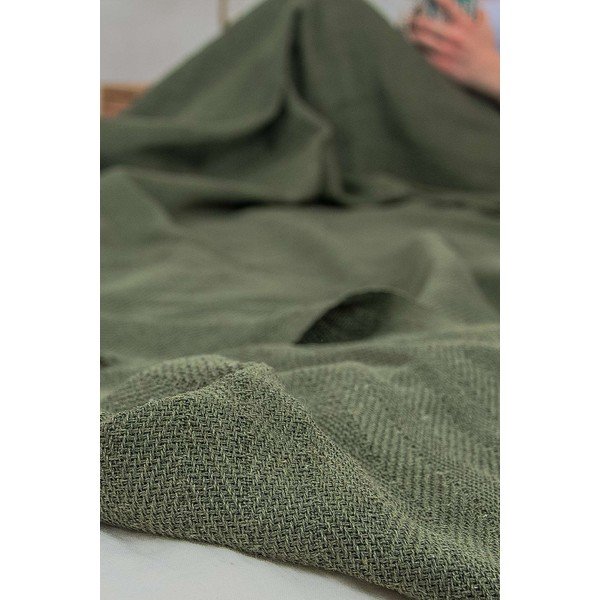 Kaki zeleno pregrinjalo 240x220 cm Marla  – Mijolnir-image-2