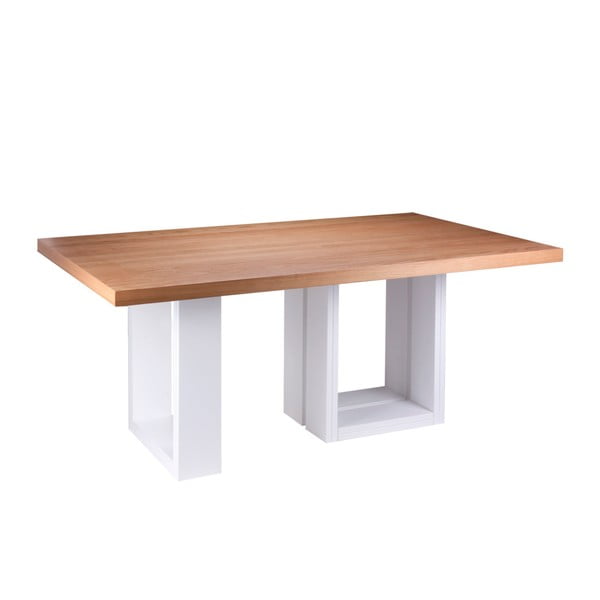 Jedilna miza iz hrastovega lesa s ploščico Telma, 180 x 100 cm