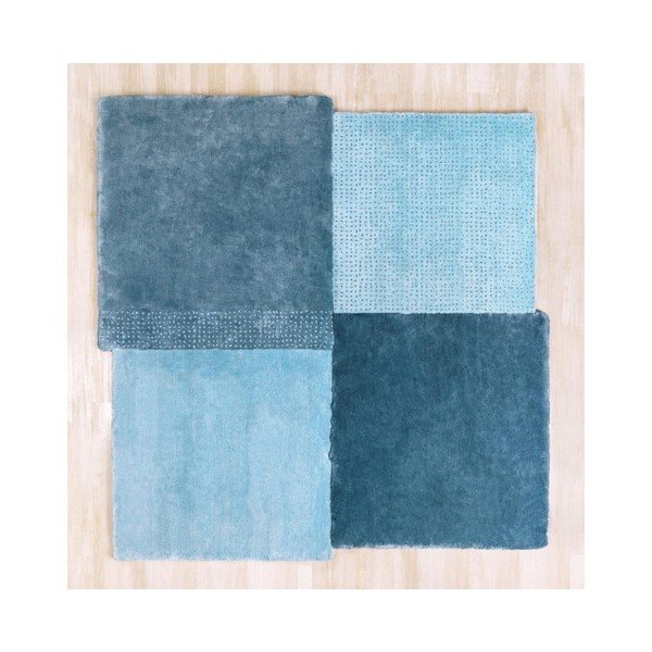 Modra preproga EMKO Over Square, 200 x 207 cm-image-1