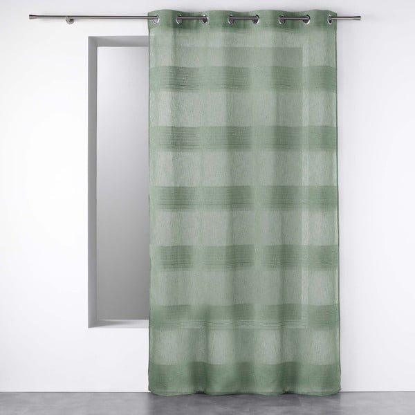 Zelena prosojna zavesa 140x280 cm Terraza – douceur d'intérieur