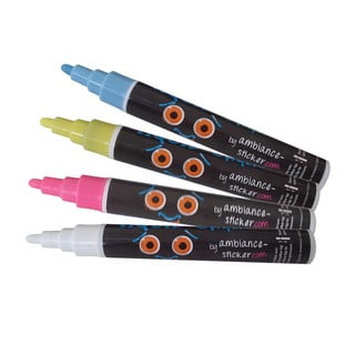 Komplet 4 markerjev Ambiance Liquid Chalkboard