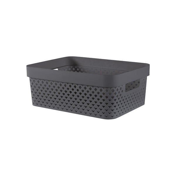 Temno siva plastična škatla za shranjevanje 36x27x14 cm Pure – Curver
