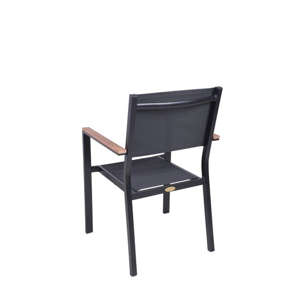Temno siv kovinski vrtni stol Cancun – Garden Pleasure-image-2