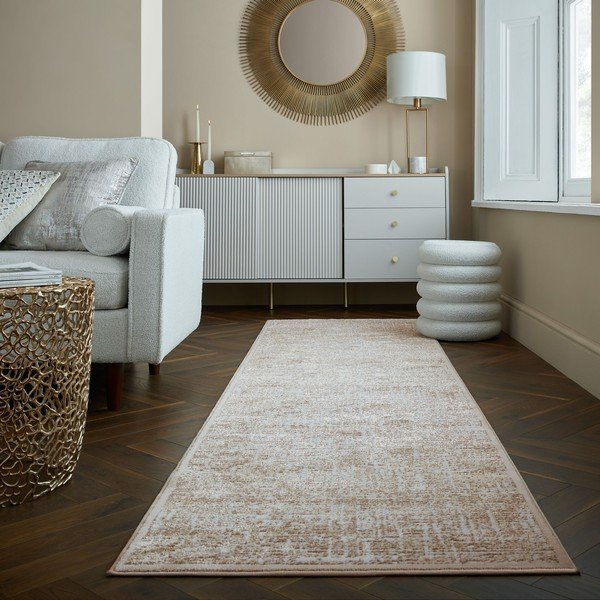 Bež tekač 80x300 cm Trace – Flair Rugs-image-1
