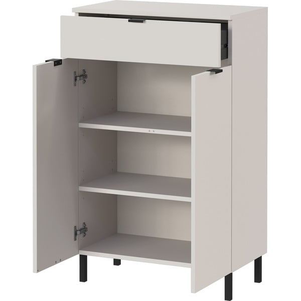 Kremno bela visoka kopalniška omarica 60x97 cm Arcena – Germania-image-3