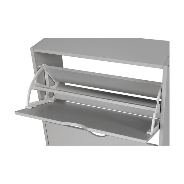 Siva preklopna omarica za čevlje 50x82x24 cm Stelo – Bonami Essentials-image-4