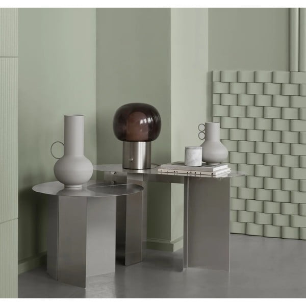 Okrogla stranska mizica iz nerjavečega jekla ø 50 cm Oru – Blomus-image-1