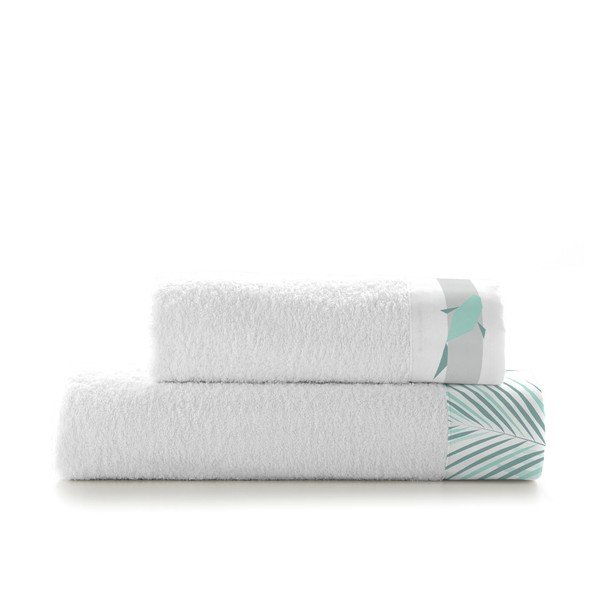 Komplet 2 bombažnih brisač Blanc Zigzag-image-2