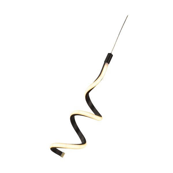 Črna kovinska LED viseča svetilka ø 12 cm Hilton – Squid Lighting-image-2