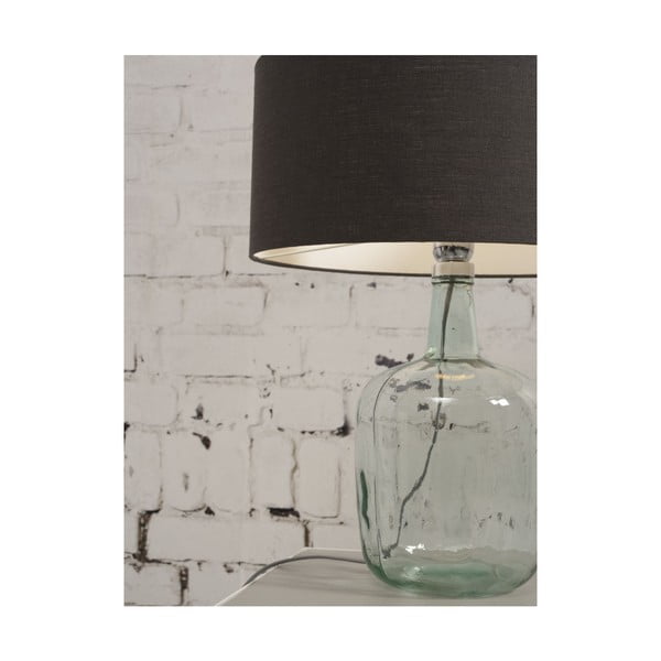 Namizna svetilka z bež senčnikom in strukturo iz recikliranega stekla Good&Mojo Murano, ⌀ 30 cm-image-4