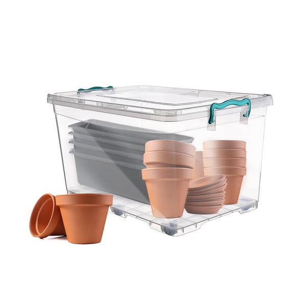 Plastična škatla za shranjevanje s pokrovom Multi - Orion-image-1