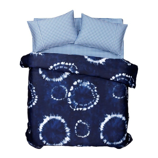 Komplet posteljnine in rjuh Batik Blue, 200x220 cm