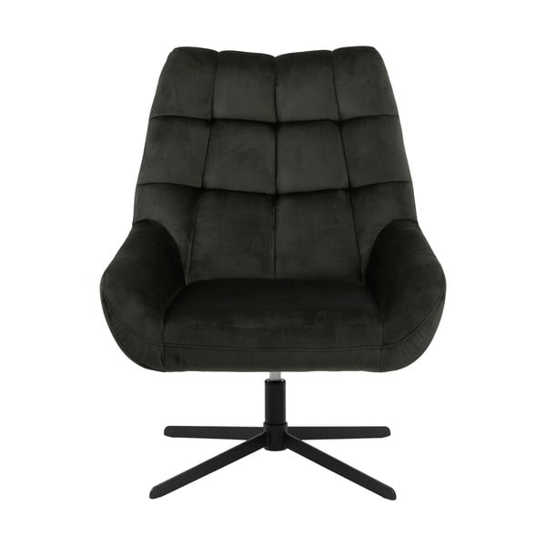 Zelen vrtljiv žameten fotelj Paris – Actona-image-2