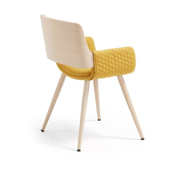 Gorčično rumen stol Kave Home Andre-image-3