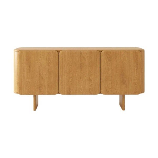 Komoda iz masivnega hrasta v naravni barvi 160x76x45 cm Charlotte – Micadoni -image-2