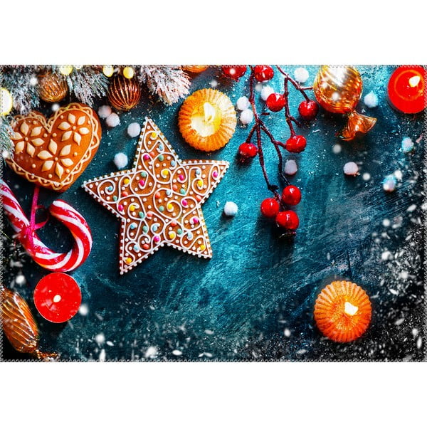 Preproga Vitaus Božično obdobje Zvezdni piškotek, 50 x 80 cm