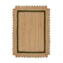 Temno zelena/naravna ročno tkana preproga iz jute 160x230 cm Grace Green – Flair Rugs