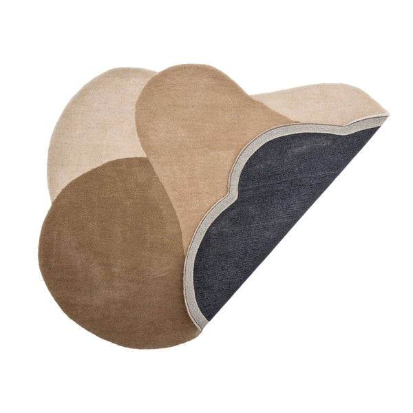 Rjava volnena preproga 110x140 cm Denton – Bloomingville-image-4