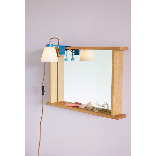 Modra namizna svetilka s steklenim senčilom (višina 23 cm) Lure – Hübsch-image-3