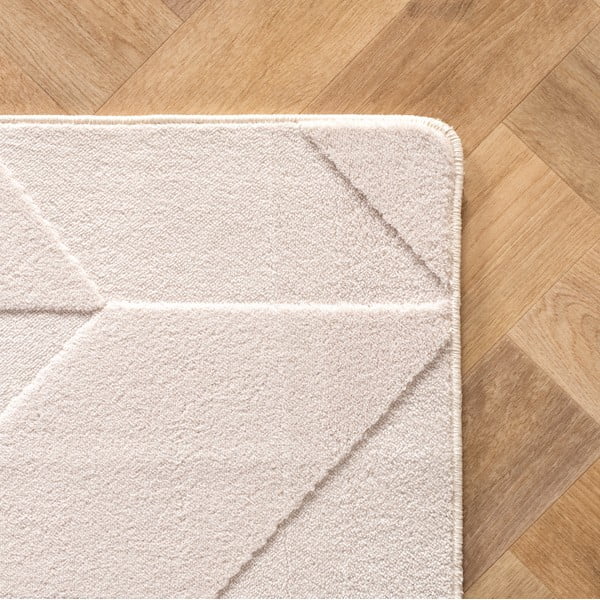 Kremno bel pralen tekač 80x250 cm Pompei 1613 – Ayyildiz Carpets-image-4