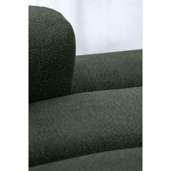 Temno zelena kotna sedežna garnitura (levi kot/v obliki črke "U") Shell – Miuform-image-3