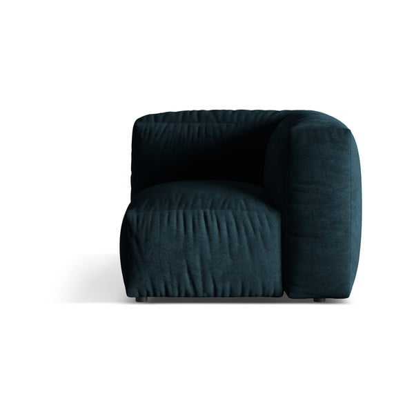 Temno moder žameten modul za sedežno garnituro (s kotom po izbiri) Martina – Micadoni 