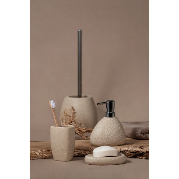 Bež keramična WC ščetka Wenko Pion-image-1