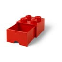 Rdeča škatla za shranjevanje s predalom LEGO®