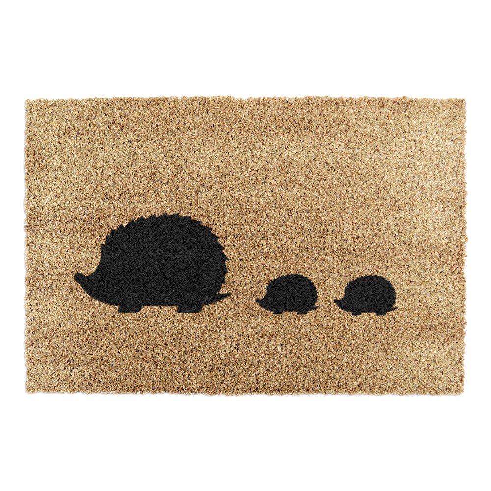 Predpražnik iz kokosovih vlaken 40x60 cm Hedgehog Family