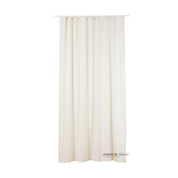 Kremno bela žametna zavesa 140x260 cm Roma – Mendola Fabrics