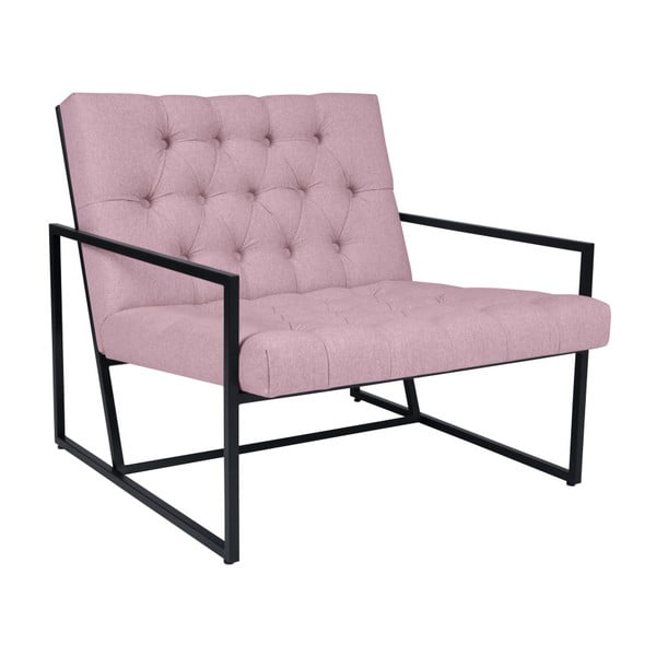 Svetlo roza fotelj Mazzini Sofas Aster