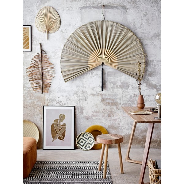 Stenska dekoracija iz tekstila in bambusa 145x72 cm Jaime - Bloomingville-image-1