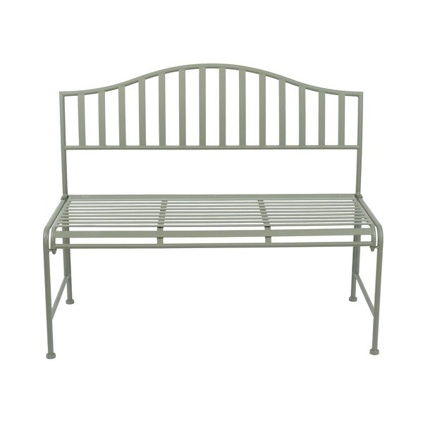 Zelena kovinska vrtna klop – Esschert Design-image-1