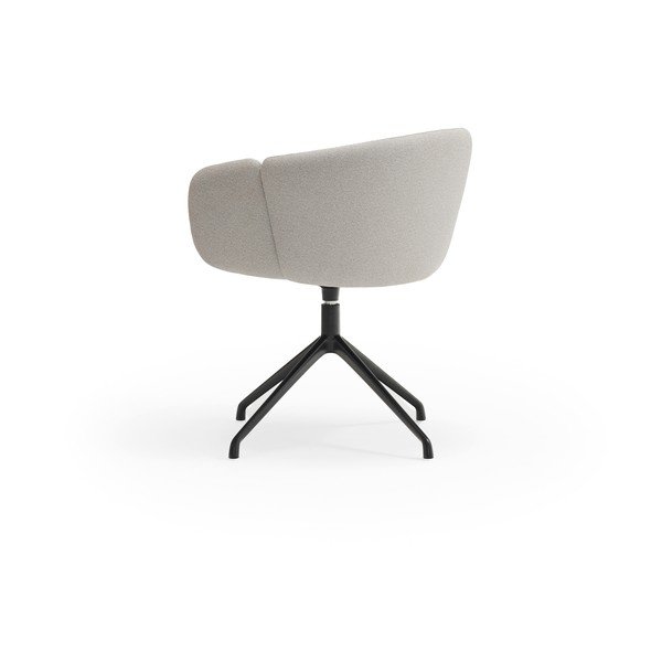 Svetlo siv oblazinjen jedilni stol z nasloni za roke Add – Teulat-image-3