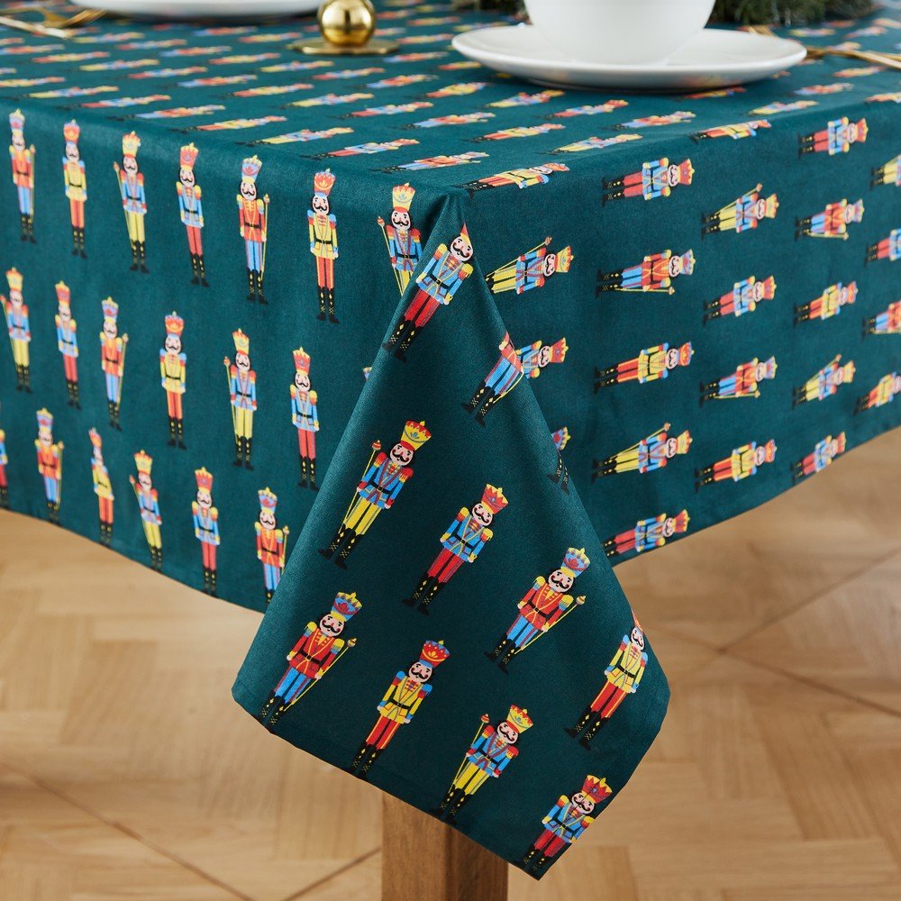 Bombažen namizni prt z božičnim motivom 137x229 cm Nutcracker